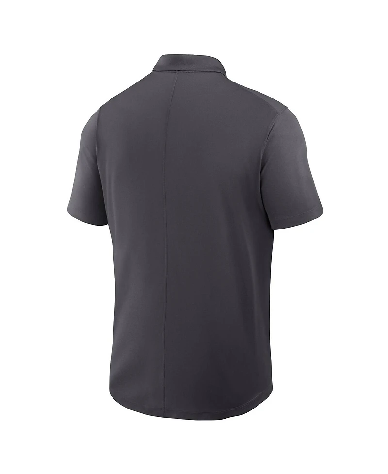 Jordan Men's Anthracite Ucla Bruins Primetime Victory Primary Logo Performance Polo Shirt