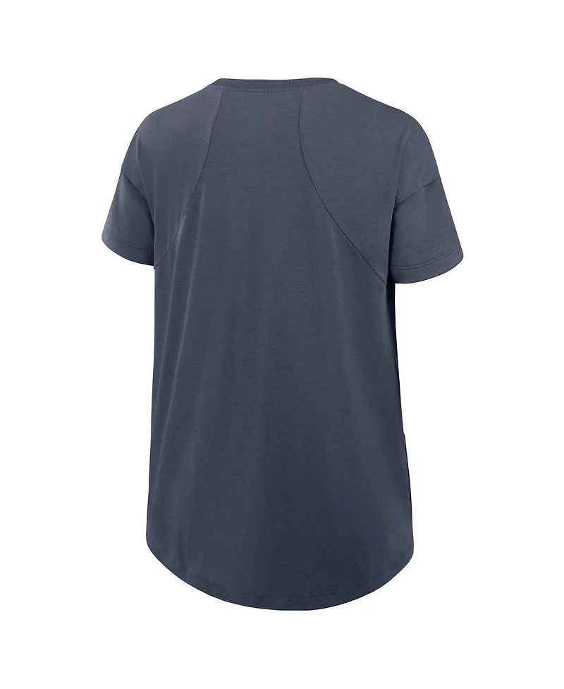 Nike Women's Charcoal Los Angeles Dodgers 2025 City Connect Flowy Fashion Tri-Blend Performance T-Shirt