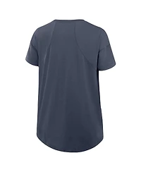 Nike Women's Charcoal Los Angeles Dodgers 2025 City Connect Flowy Fashion Tri-Blend Performance T-Shirt
