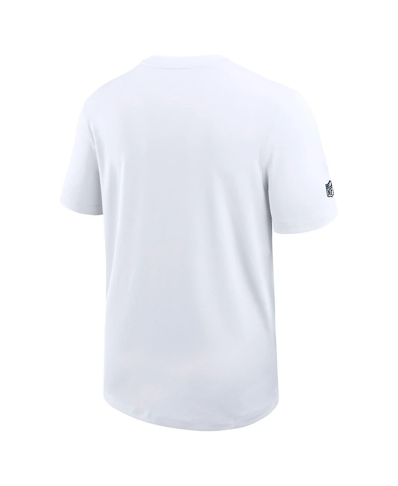 Nike Men's White Dallas Cowboys Sideline Uv Performance Coach Shirt