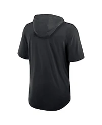 Nike Men's Black New Orleans Saints Lockup Tri-Blend Hoodie T-Shirt