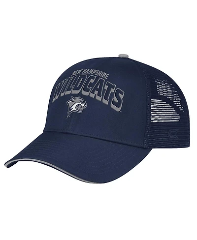 Colosseum Men's Navy New Hampshire Wildcats Wyatt Primary Team Trucker Adjustable Hat