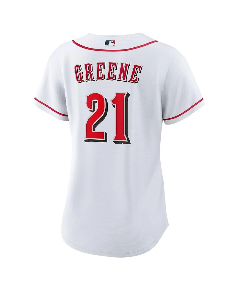 Nike Women's Hunter Greene White Cincinnati Reds Home Replica Jersey