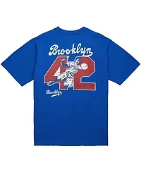 Mitchell & Ness Men's Jackie Robinson Royal Brooklyn Dodgers Legends Collection Vintage Logo T-Shirt