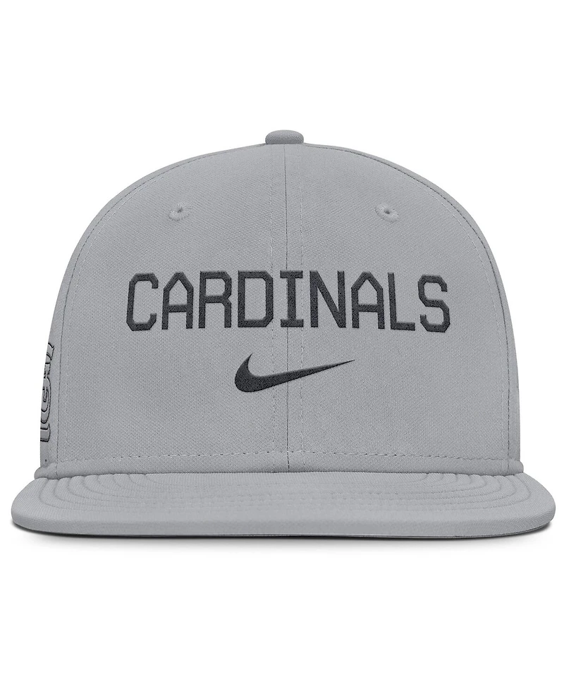 Nike Men's Gray St. Louis Cardinals True Performance Fitted Hat