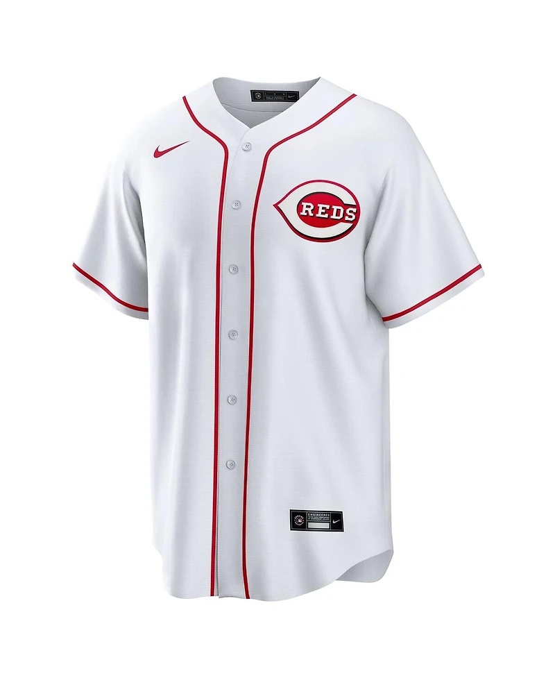 Nike Men's White Cincinnati Reds 1 Groom Home Replica Jersey