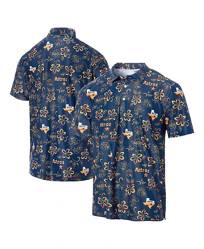 Reyn Spooner Men's Navy Houston Astros Cooperstown Collection Performance Polo Shirt