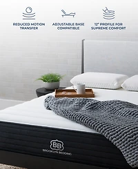Brooklyn Bedding Select 12" Gel Memory Foam Hybrid Cushion Firm Tight Top Mattress in a Box