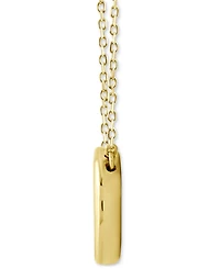 Diamond Oval Bezel Cluster Pendant Necklace (1/8 ct. t.w.) in 14k Gold, 16" + 2" extender