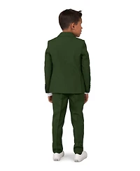 OppoSuits Toddler and Little Boys Glorious Solid Color Suit, 3-Piece Set Including Blazer, Pants Clip-On-Tie