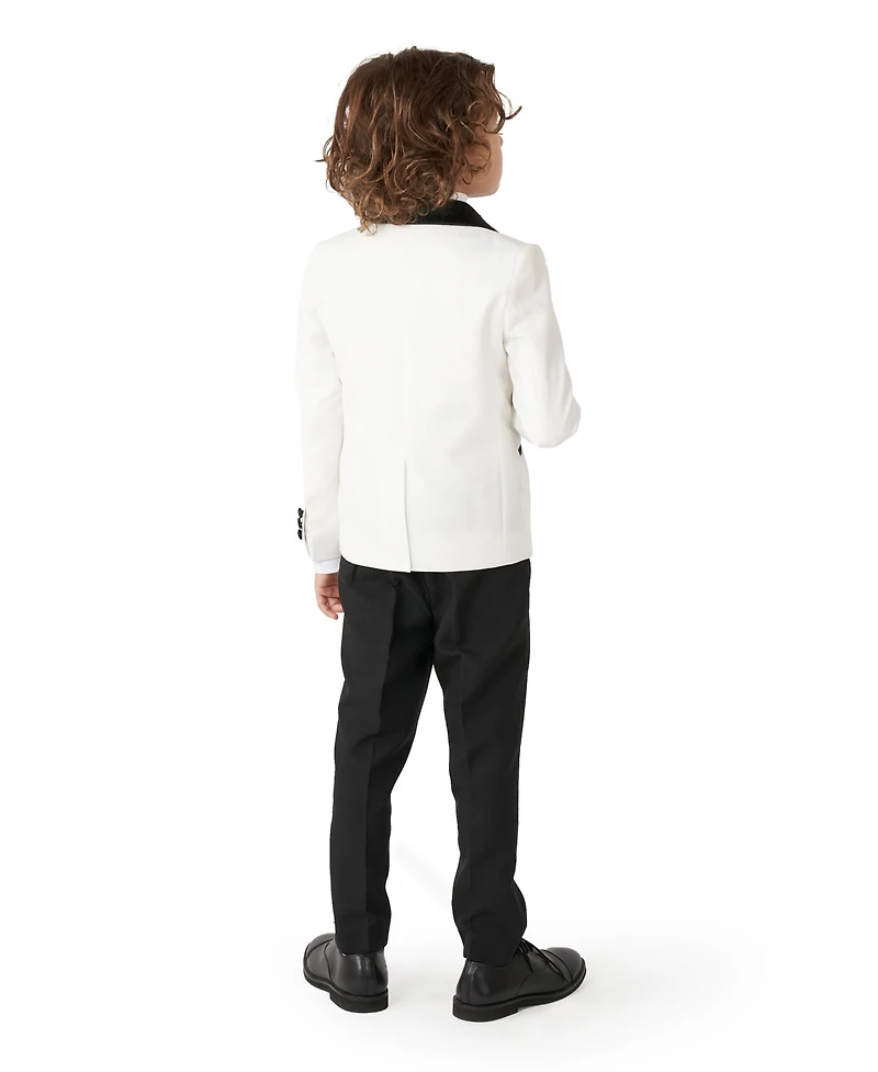 OppoSuits Toddler and Little Boys 3-Piece Pearly Solid Tuxedo Set