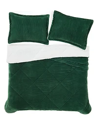 Brooklyn Loom Essential Corduroy 3-Pc. Comforter Set