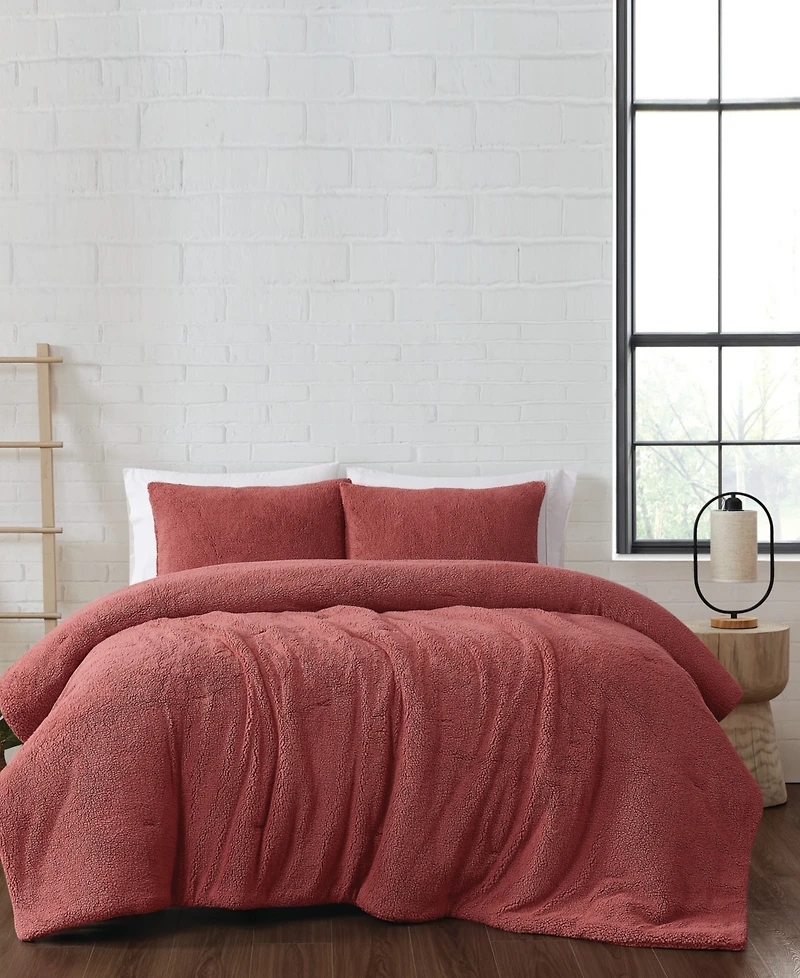 Brooklyn Loom Marshmallow Sherpa 3-Pc. Comforter Set, Full/Queen