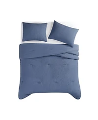Truly Soft Crinkle Garment Wash Solid -Pc. Comforter Set