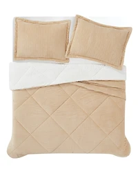 London Fog Signature Corduroy 3-Pc. Comforter Set