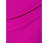 Betsy & Adam Plus Asymmetric High-Low Gown