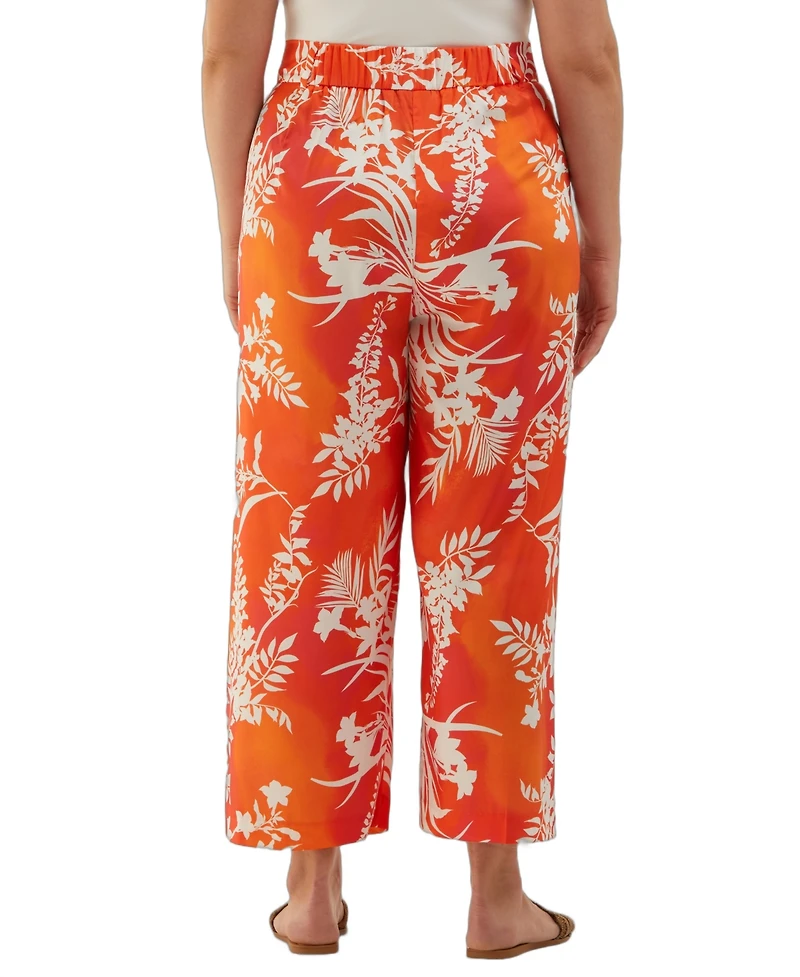 Ella Rafaella Plus Wide Leg Ankle Pants