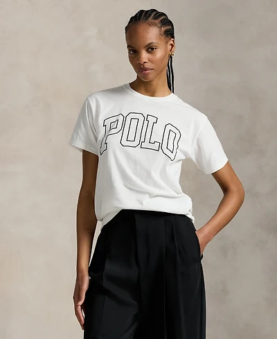 Polo Ralph Lauren Women's Logo Cotton Jersey Crewneck Tee