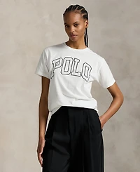 Polo Ralph Lauren Women's Logo Cotton Jersey Crewneck Tee