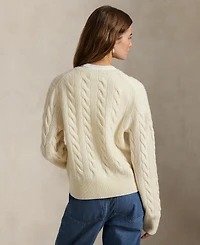 Polo Ralph Lauren Women's Cable-Knit Wool-Cashmere Cardigan Sweater