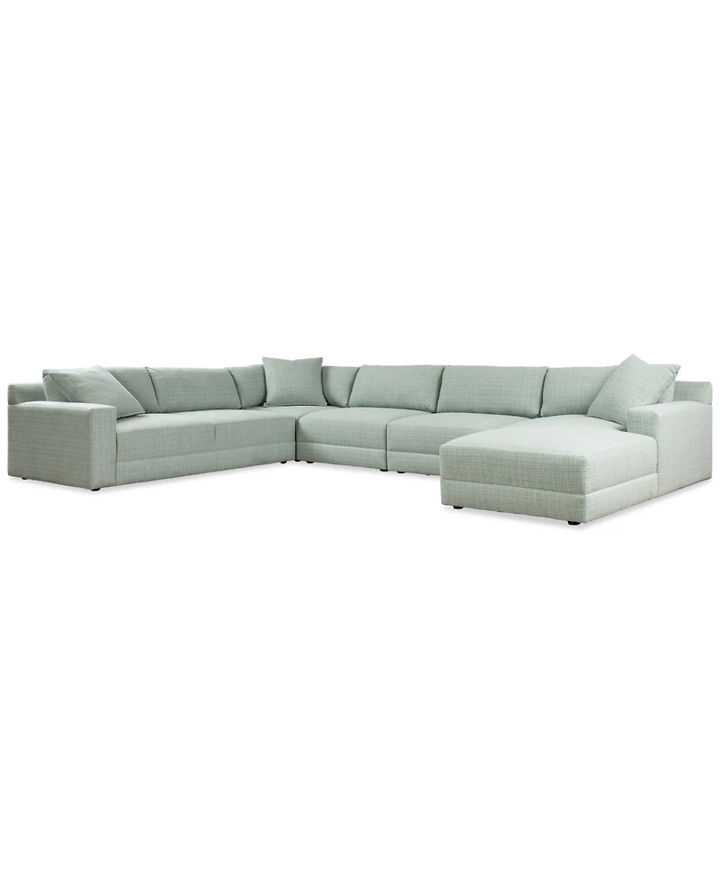 Mayela 5-Pc. Fabric Chaise Sectional, Exclusively at Macy's