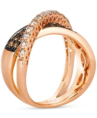 Le Vian Nude Diamond Crossover Ring (1-1/6 ct. t.w.) Ring in 14k Rose Gold