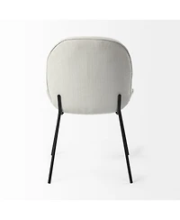 Set of 2 Fabric Side Chairs with Cushioned Seats for Dining and Home Decor