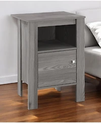 Modern Wood End Table with Bottom Shelf – Space-Saving Design