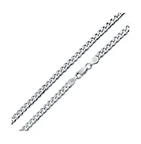 Bling Jewelry Set of 2 Solid 6MM Sterling Silver Miami Cuban Curb Chain Necklace 18 & 20 Inch