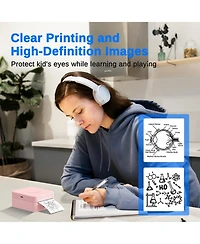 Sticker Printer, PM230 Mini Thermal Printer Bluetooth Portabel Sticker Maker with 3 Rolls of Paper