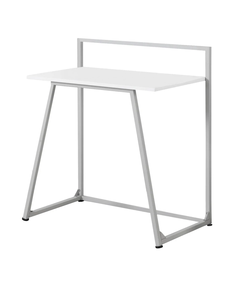 Compact Computer Desk with Storage Shelf for Home Office