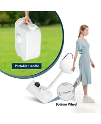 Camping Hand Wash Station Basin Stand with 4.5 Gallon Tank