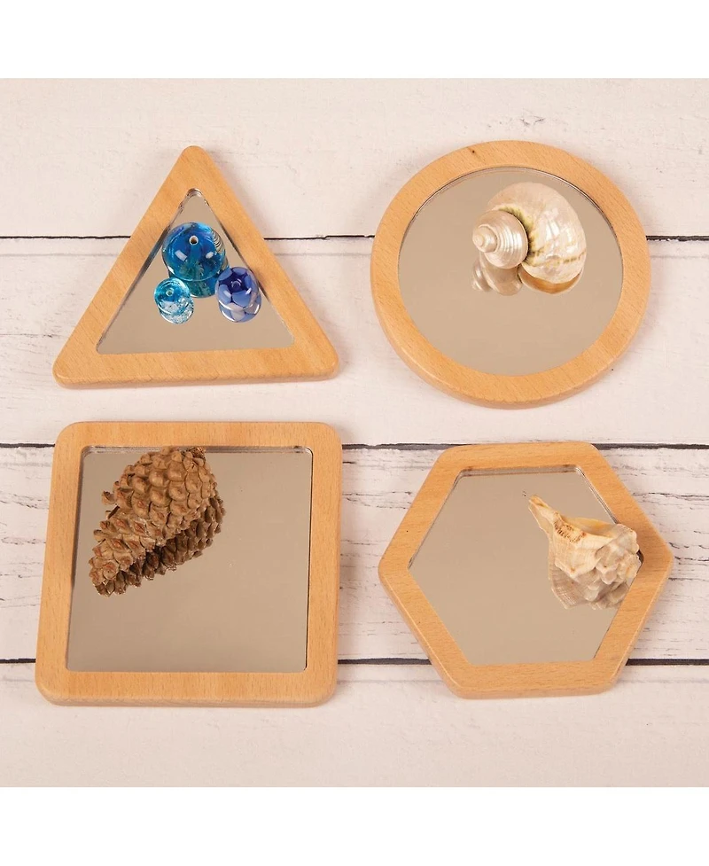 Yellow Door Little Looking Shape Mirrors - Set of 4