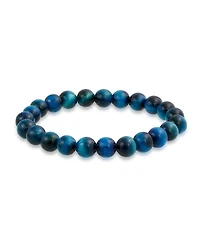 Bling Jewelry Set of 3 Simple Natural Stones Round Bead Stretch Bracelet Stackable
