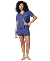 Gap GapBody Women's Notched-Collar Short Pajama Set