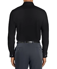 Michelsons Of London Men's Solid Hybrid Slim Fit Easy Care Long Sleeve Shirt