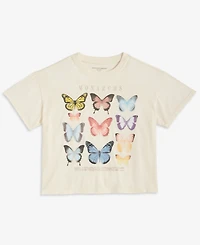 Grayson Threads Kids, The Label Girls 4-8 Butterfly Short-Sleeve T-Shirt