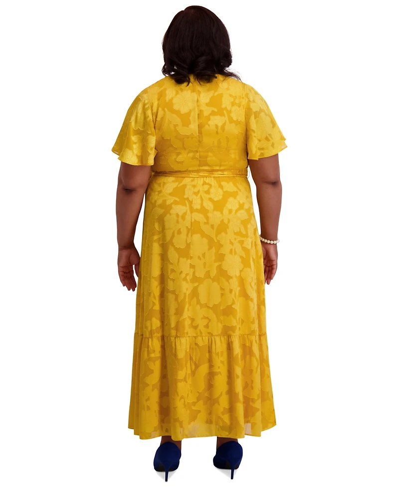 Kasper Flutter-Sleeve Smock-Waist Dress, Regular & Plus