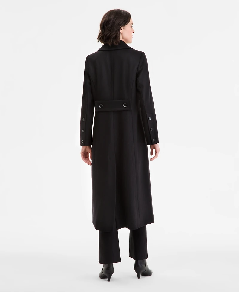Anne Klein Women's Double-Breasted Maxi Coat