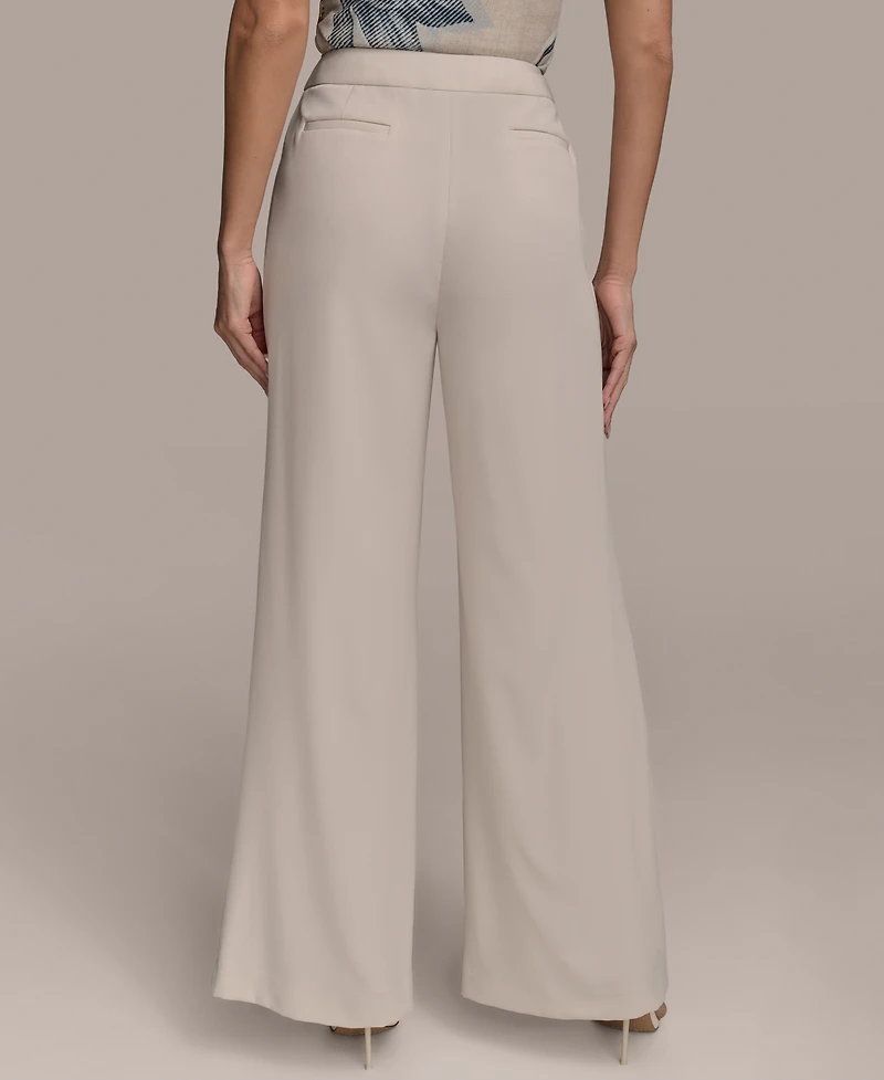 Donna Karan New York Women's Pleat-Front Wide-Leg Pants