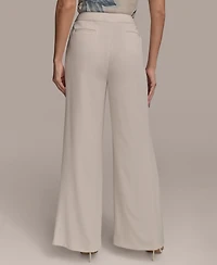 Donna Karan New York Women's Pleat-Front Wide-Leg Pants