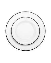 Godinger Bistro Black Band 16 Pc. Dinnerware Set, Service for 4