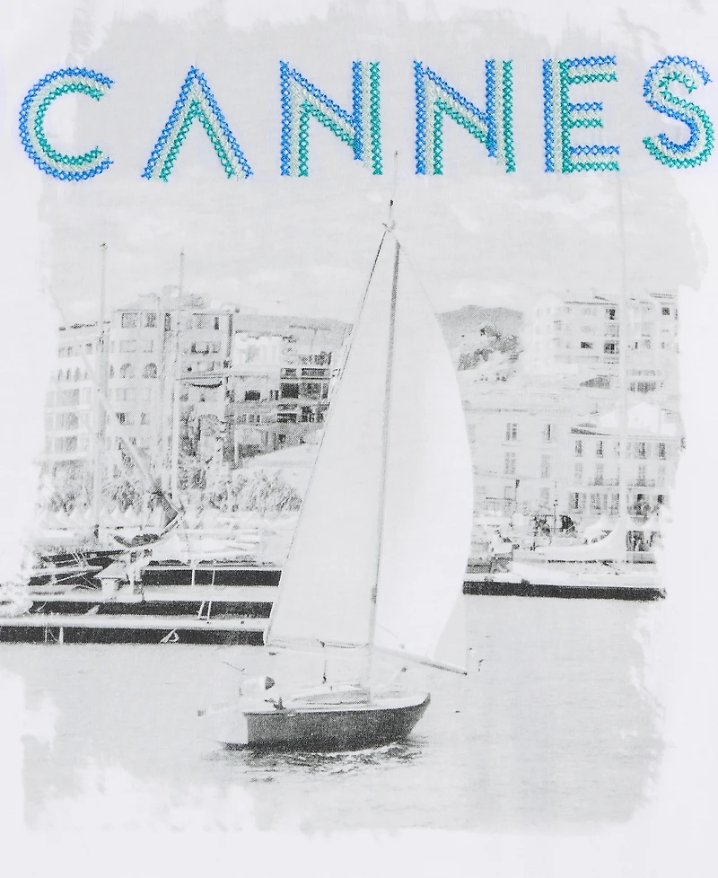 On 34th Women's Cannes Print T-Shirt, Exclusively at Macy's