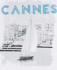 On 34th Women's Cannes Print T-Shirt, Exclusively at Macy's