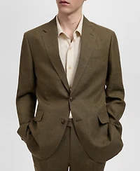 Mango Men's Linen Slim-Fit Amalfi Suit Blazer