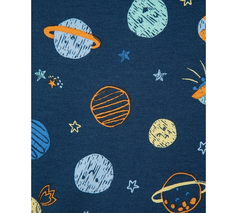 Little Me Baby Boys Space Pajamas, 4 Piece Set