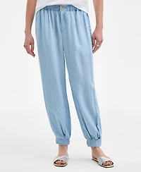 On 34th Women's Chambray Balloon Pants, Exclusively at Macy's