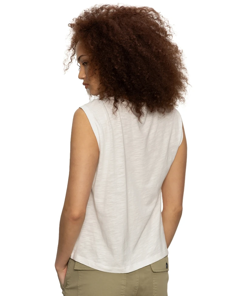 Sanctuary Women's So Twisted Asymmetric Muscle T-Shirt