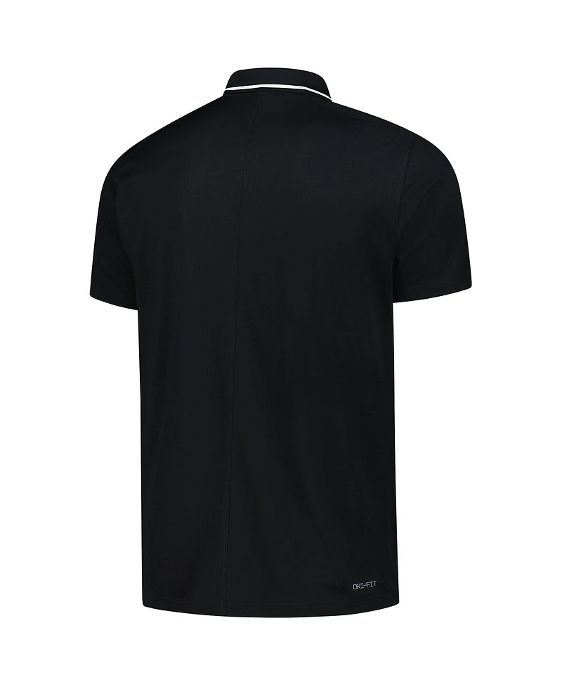 Nike Men's Black LA28 Summer Olympics Retro Coach Performance Polo Shirt