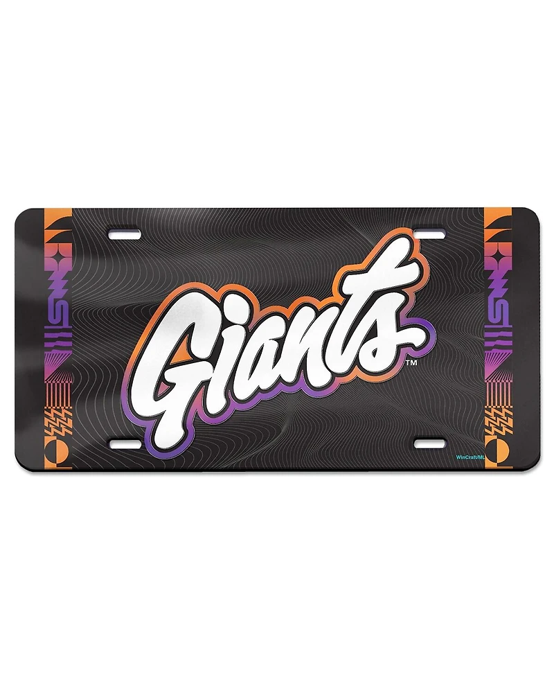 Wincraft San Francisco Giants 2025 City Connect Laser Cut Metallic acrylic License Plate